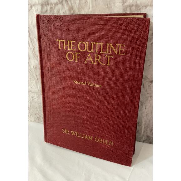 1924 The Outline of Art volume 2 Hardback By Sir William Orpen - Picture 1 of 8